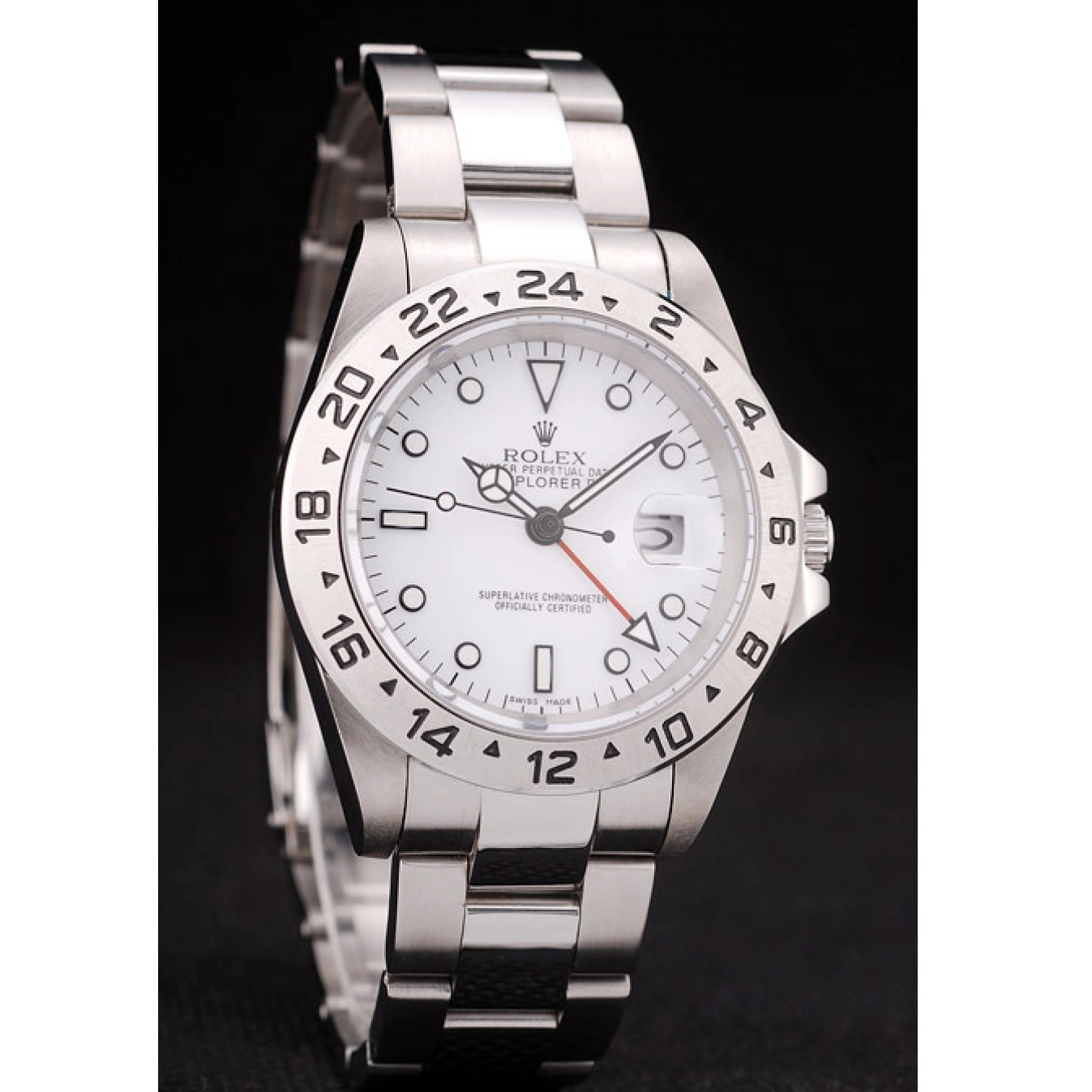 MiroTime 0721 Rolex Explorer Stainless Steel Bezel White Dial